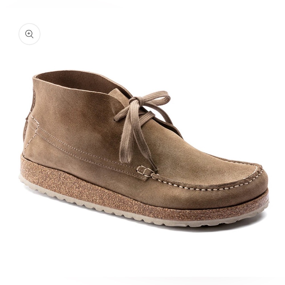 Birkenstock Maidan Suede Leather Taupe Moccasin